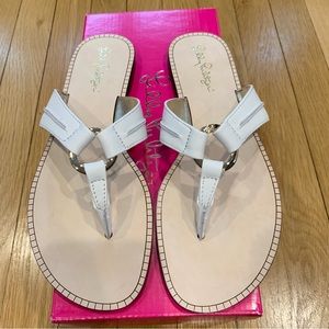 Lilly Pulitzer Mckim Sandal -Resort White -8.5